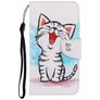 Mobigear Design Housse OnePlus 8 Etui Porte-Monnaie - Chat