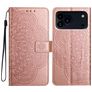 Mobigear Mandala iPhone 18 Pro Étui Portefeuille - Rose doré