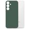 Mobilize Rubber Gelly Coque Samsung Galaxy S24 Plus Coque arrière en TPU Souple - Matt Green