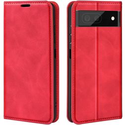 Mobigear Retro Slim Google Pixel 7 Étui Portefeuille - Rouge