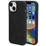 Mobiparts Classic Coque iPhone 13 MagSafe Coque arrière en TPU,Similicuir - Graphite Black