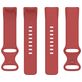 Mobigear Sport Dual Bracelet Silicone Fitbit Charge 5 Fermeture à clou et passant - Rouge