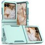 Mobigear Heavy Armor Coque Motorola Razr 50 Coque arrière Rigide Anti-Chocs - Vert