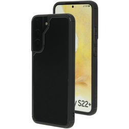 Mobiparts Rugged Clear Coque Samsung Galaxy S22 Plus Coque arrière Rigide Anti-Chocs - Transparent / Noir