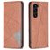 Mobigear Rhombus Slim Housse Samsung Galaxy S24 Plus Etui - Marron