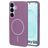 Mobiparts Slim Line Samsung Galaxy S25 MagSafe Plastique rigide Coque arrière - Imperial Purple