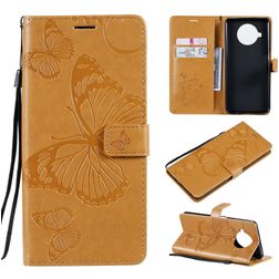 Mobigear Butterfly Xiaomi Mi 10T Lite Étui Portefeuille - Cognac