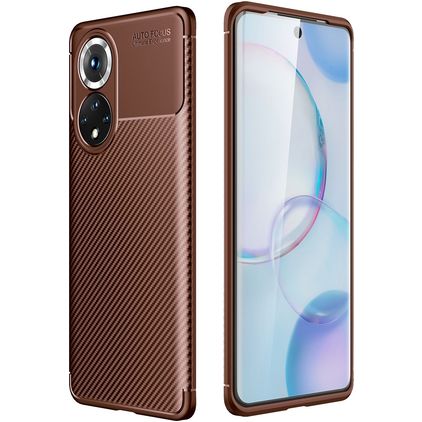 Mobigear Racing HONOR 50 TPU souple Coque arrière - Marron