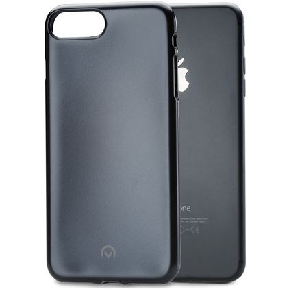 Mobilize Gelly Coque iPhone 7 Plus Coque arrière en TPU Souple - Noir