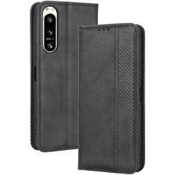 Mobigear Sensation Housse Sony Xperia 5 IV Etui Porte-Monnaie - Noir