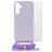 Mobilize Lanyard Gelly Samsung Galaxy S23 FE Coque avec cordon en TPU Souple - Pastel Purple