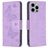 Mobigear Butterfly Housse iPhone 15 Pro Max Etui Porte-Monnaie - Violet