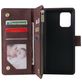 Mobigear Zipper Housse Samsung Galaxy S10 Lite Etui Porte-Monnaie - Marron