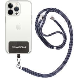 Mobigear Lanyard - Cordon de téléphone universel ajustable en Nylon - Noir / Gris