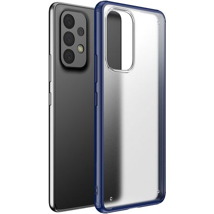 Mobigear Shockproof Coque Samsung Galaxy A73 Coque arrière Rigide Anti-Chocs - Dark Blue