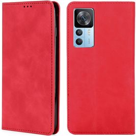Mobigear Retro Slim Housse Xiaomi 12T Etui Porte-Monnaie - Rouge
