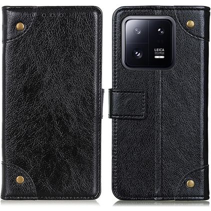 Mobigear Ranch Housse Xiaomi 13 Etui Porte-Monnaie - Noir