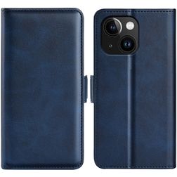 Mobigear Slim Magnet Housse iPhone 15 Etui Porte-Monnaie - Dark Blue