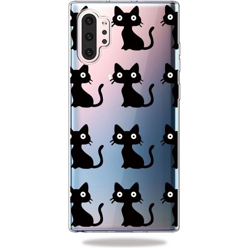 Mobigear Design Coque Samsung Galaxy Note 10 Plus Coque arrière en TPU Souple - Chat