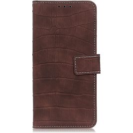 Mobigear Croco Housse Huawei P40 Etui Porte-Monnaie - Marron