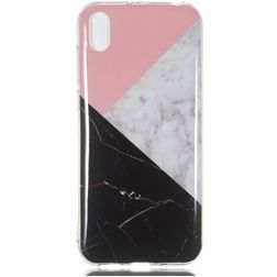 Mobigear Marble Coque Huawei Y5 (2019) Coque arrière en TPU Souple - Tricolore