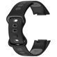 Mobigear Sport Dual Bracelet Silicone Fitbit Charge 5 Fermeture à clou et passant - Noir / Gris