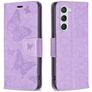 Mobigear Butterfly Housse Samsung Galaxy S24 Etui Porte-Monnaie - Violet