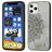 Mobigear Mandala iPhone 12 Pro Max Plastique rigide Coque arrière - Gris