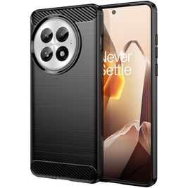 Mobigear Brushed Slim Coque OnePlus 13 Coque arrière en TPU Souple - Noir