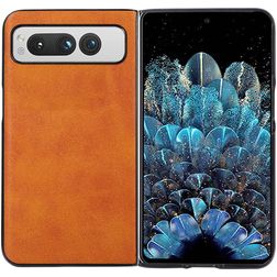 Mobigear Excellent Google Pixel Fold Plastique rigide Coque arrière - Cognac
