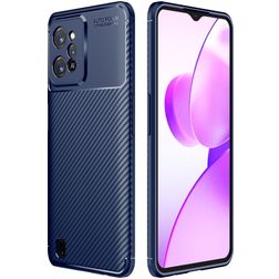 Mobigear Racing Coque Realme C31 Coque arrière en TPU Souple - Bleu