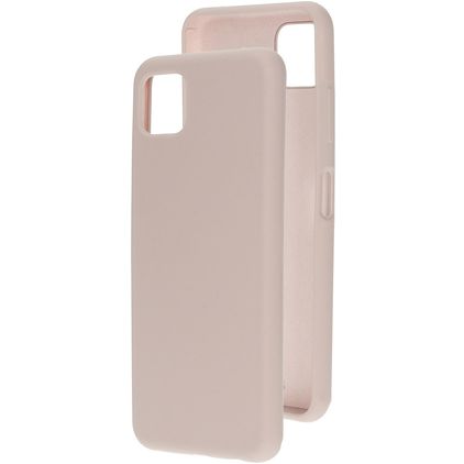 Mobiparts Coque Samsung Galaxy A22 5G Coque arrière en Silicone - Soft Salmon