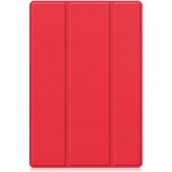Mobigear Tri-Fold Gel Coque Samsung Galaxy Tab A8 10.5 (2021) Etui en TPU,Similicuir - Rouge