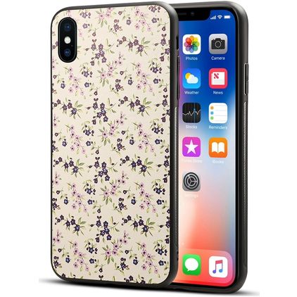 Mobigear Design Coque iPhone XS Max Coque arrière en TPU Souple - Fleurs