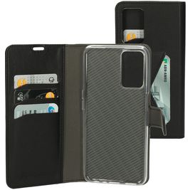 Mobiparts Classic Wallet Housse OPPO A16 Etui Porte-Monnaie - Noir