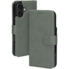 Mobiparts Classic Wallet MagSafe Housse iPhone 16 MagSafe Etui Porte-Monnaie - Stone Green