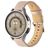 Mobigear Stitched Bracelet Cuir Smartwatch Fermeture boucle ardillon - Connexion universelle de 22 mm - Rose