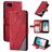 Mobigear Rhombus Housse iPhone 7 Etui Porte-Monnaie - Rouge