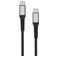 Mobiparts Woven Cable Câble USB-C vers USB-C 1,5 mètres - Noir