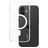 CARE by PanzerGlass Flagship Coque iPhone 16 MagSafe Coque arrière Rigide - Transparent / Blanc