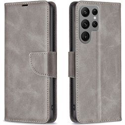 Mobigear Excellent Housse Samsung Galaxy S24 Ultra Etui Porte-Monnaie - Gris
