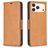 Mobigear Excellent Housse iPhone 17 Pro Etui Porte-Monnaie - Cognac