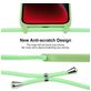 Mobigear Lanyard iPhone 14 Coque avec cordon en Silicone - Vert