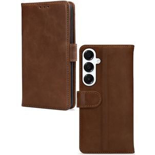Mobilize Wallet Housse Samsung Galaxy A16 Etui en Cuir Véritable Porte-Monnaie - Marron