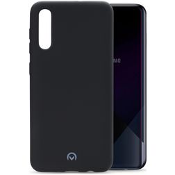Mobilize Rubber Gelly Coque Samsung Galaxy A30s Coque arrière en TPU Souple - Matt Black
