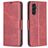 Mobigear Excellent Housse Samsung Galaxy A55 Etui Porte-Monnaie - Rouge