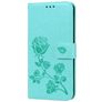 Mobigear Roses Housse Samsung Galaxy A10 Etui Porte-Monnaie - Turquoise