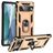 Mobigear Armor Ring Coque Google Pixel 7 Pro Coque arrière Rigide Anti-Chocs avec Anneau-Support - Or