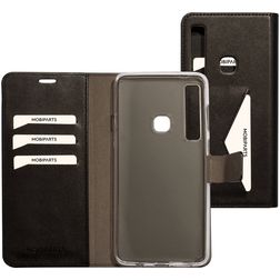 Mobiparts Classic Wallet Housse Samsung Galaxy A9 (2018) Etui Porte-Monnaie - Noir