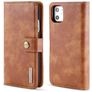 Mobigear Snap Button Housse iPhone 11 Etui avec Coque Détachable Porte-Monnaie - Marron